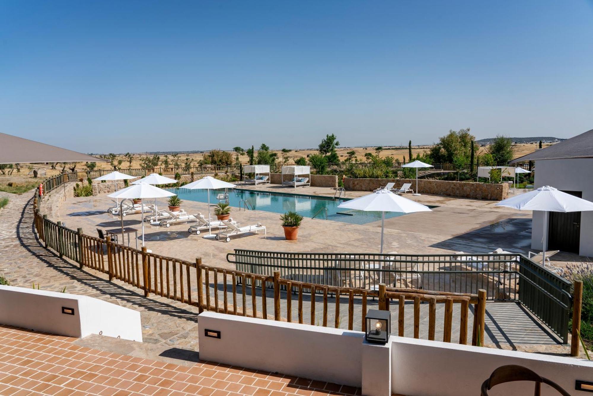 Hospes Palacio de Arenales&Spa Caces Exterior foto The swimming pool at the hotel